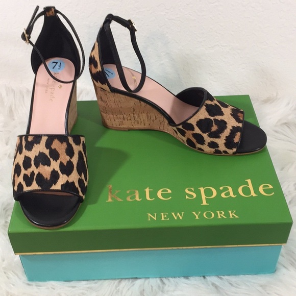 KATE SPADE NEW YORK LONNIE LEOPARD PRINT WEDGE - Picture 6 of 15